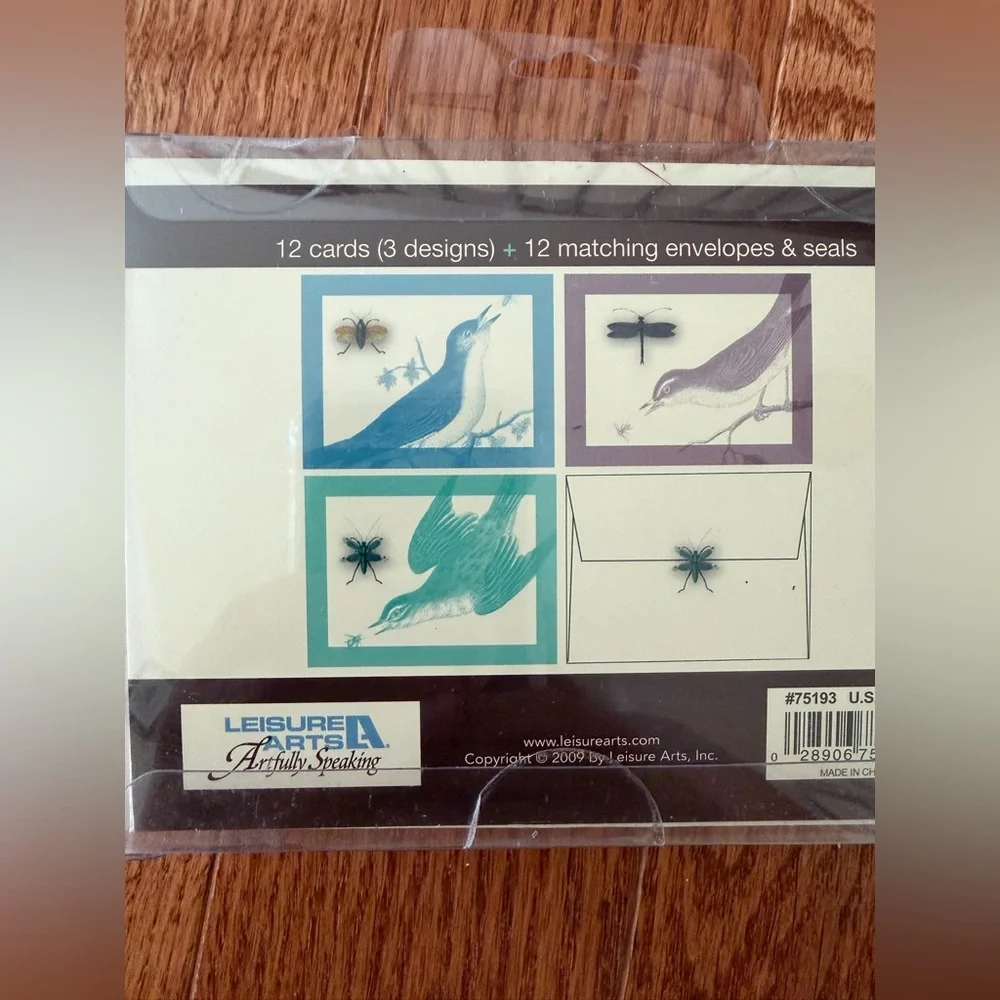 Vtg 12 of Leisure Arts Card Set with Envelopes and Seals